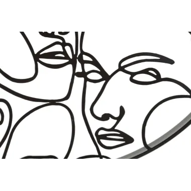 ZEGAR ŚCIENNY FACES 50X3,5 cm